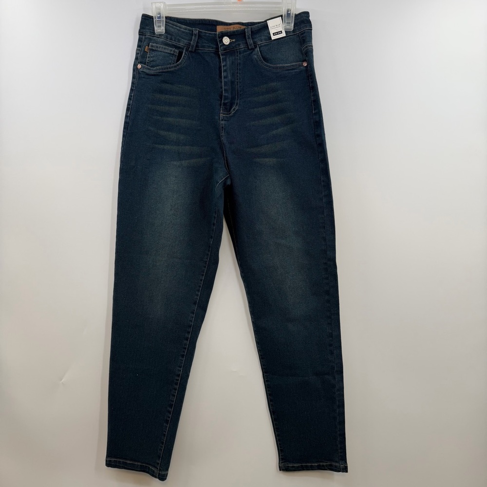 Judy Blue Mid Rise Skinny Jeans Dark Wash Stretch Denim Women M NWT 28x29